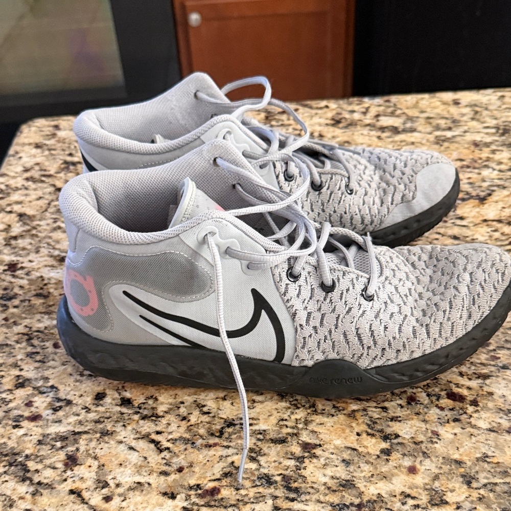 Nike KD’s Light Gray and Black Athletic Shoes